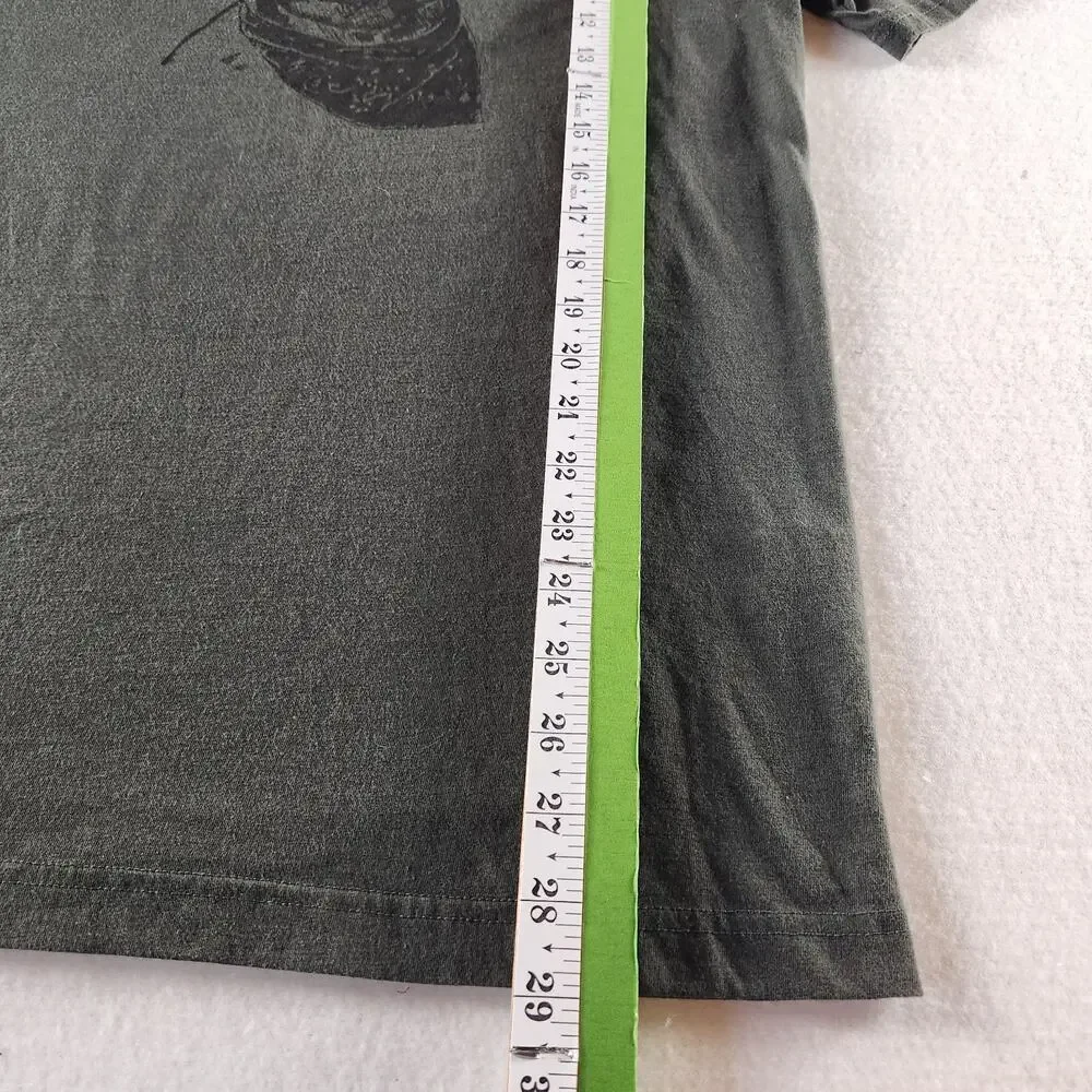 Banana Republic Dark Green Frenchie Graphic Crew Neck Short Sleeve Tee M Cotton